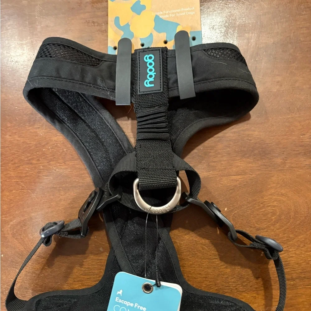Gooby Dog Harness Comfort X One Black Large